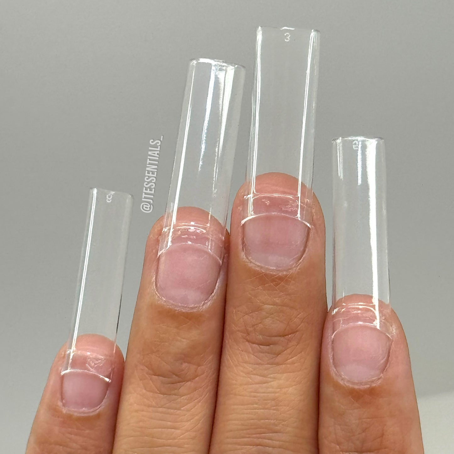 Long- No c square straight Nail Tips Box