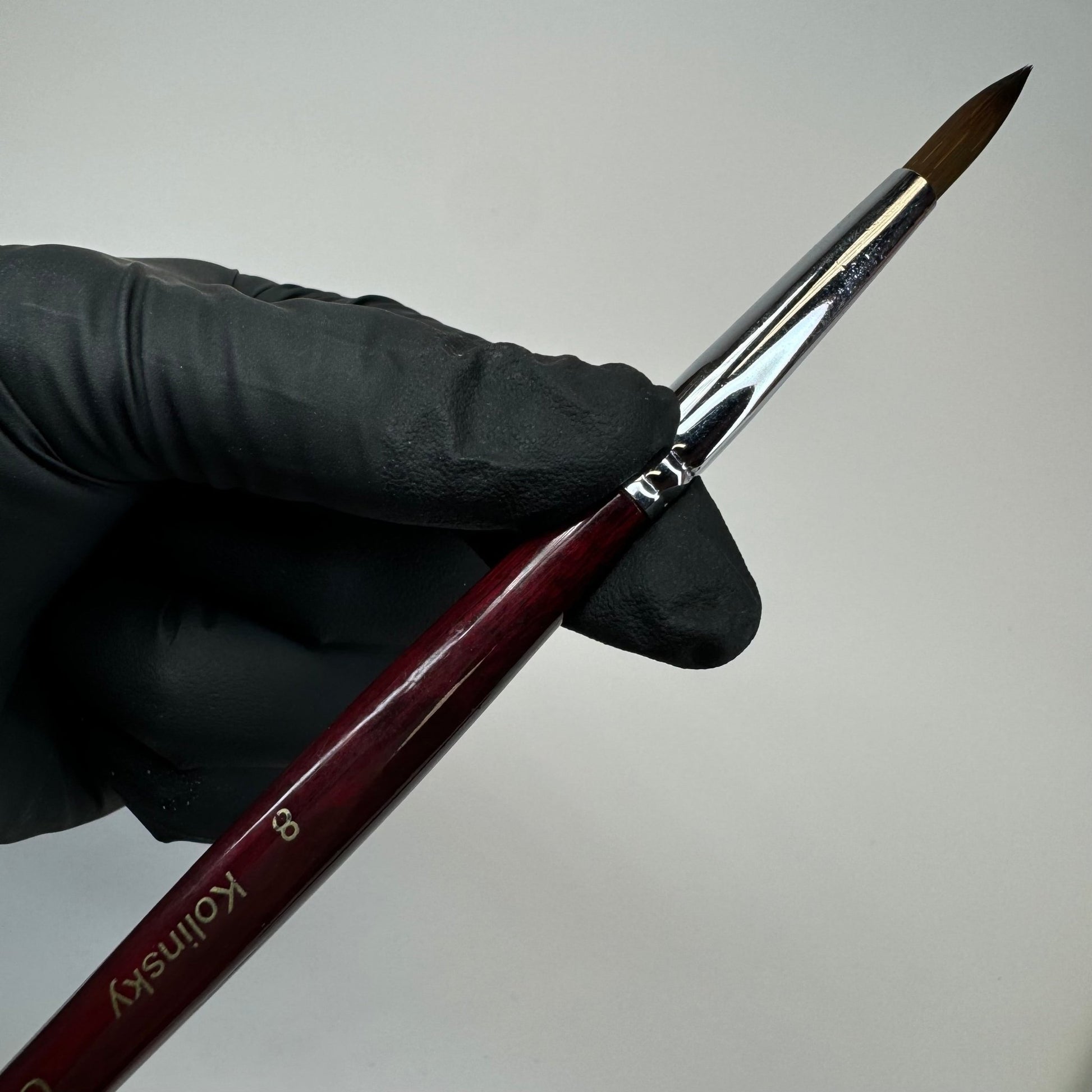 08 Kolinsky Acrylic Nail Brush - Perfect for Beginners & Practice Use - JTessentials