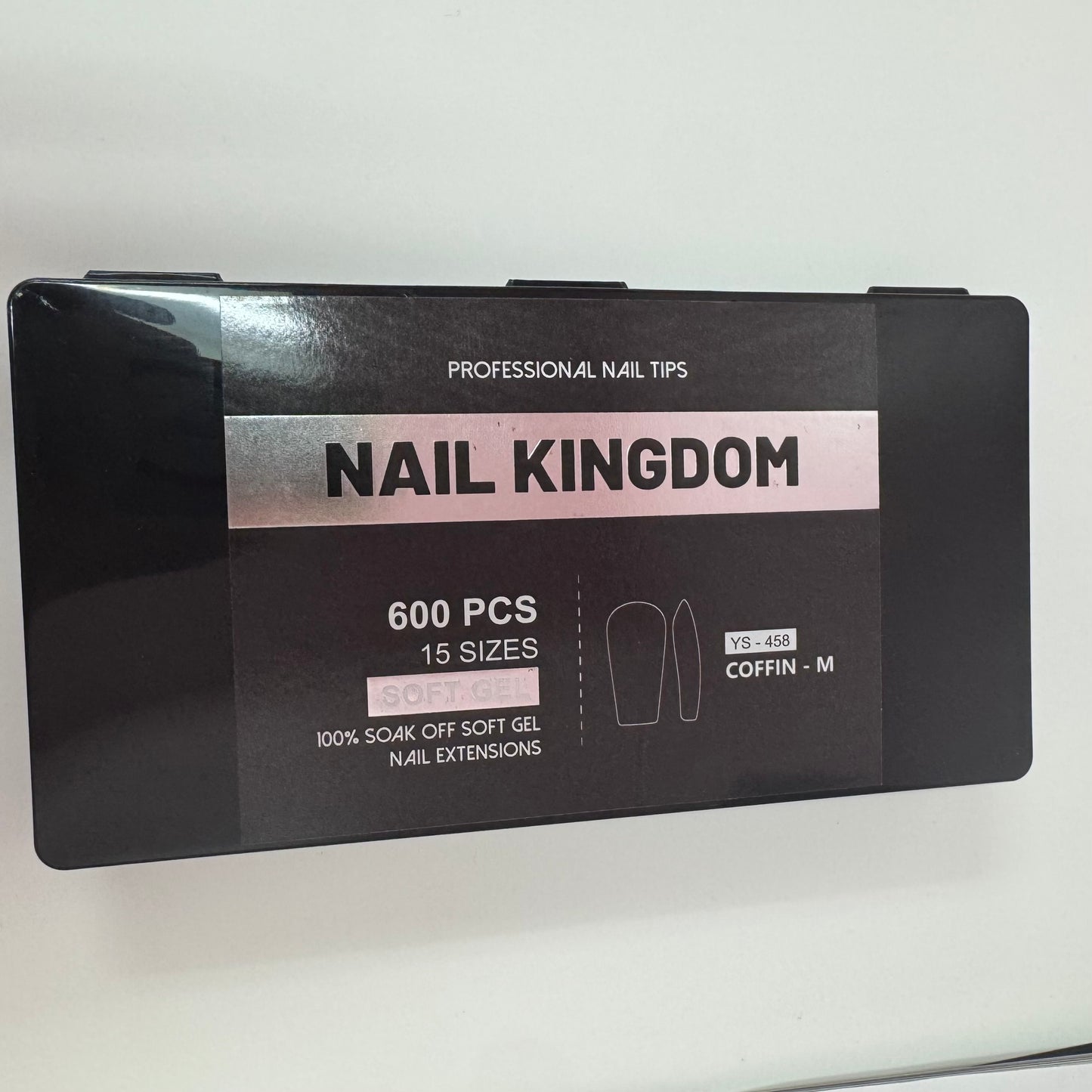 Full Cover Soft Gel Nail Extensions – 15 Sizes Box (Coffin-Natural)