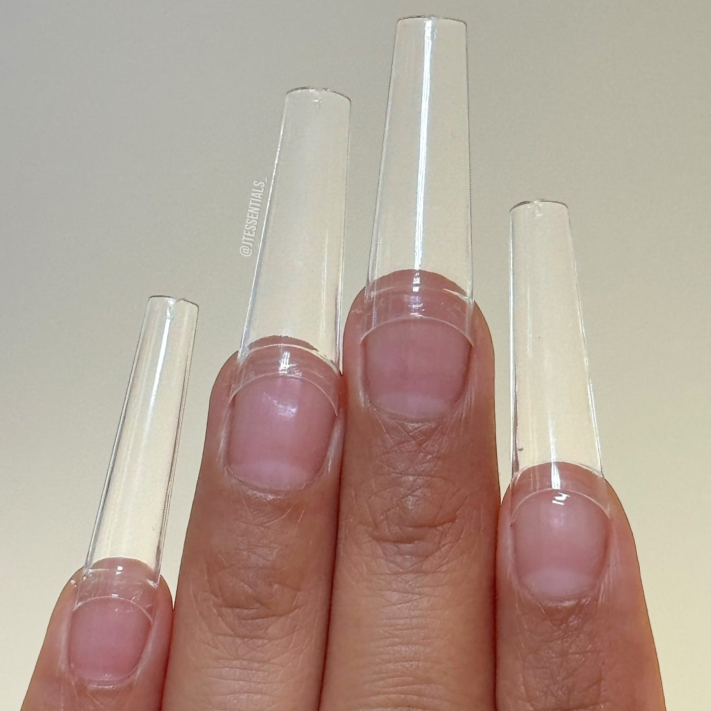 Long Straight Coffin-Nail Tips Box 500 pcs