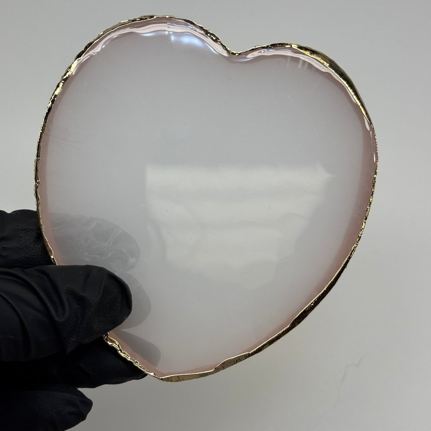 1 pc Heart - Shaped Glass Nail Art Palette - JTessentials