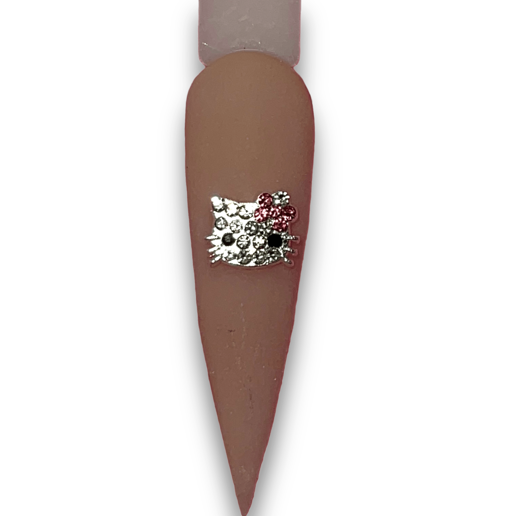 10 PC BLING kitty Nail Charm• pink - JTessentials