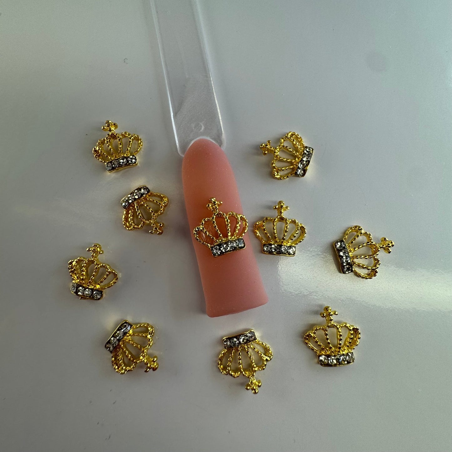 10 PCs Crown Charm - Gold Nail Charms - JTessentials