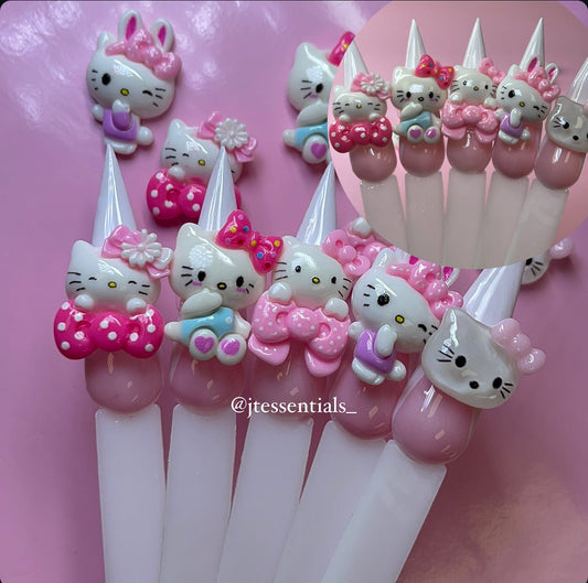 10 pcs MIX - 03 HELLO K nail charms - JTessentials
