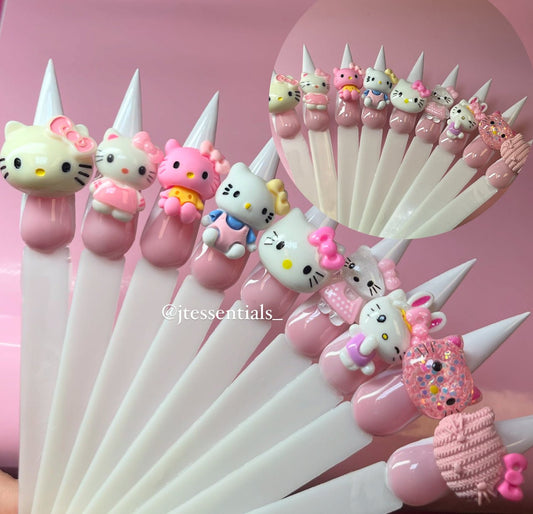10 pcs MIX - 06 HELLO K nail charms - JTessentials