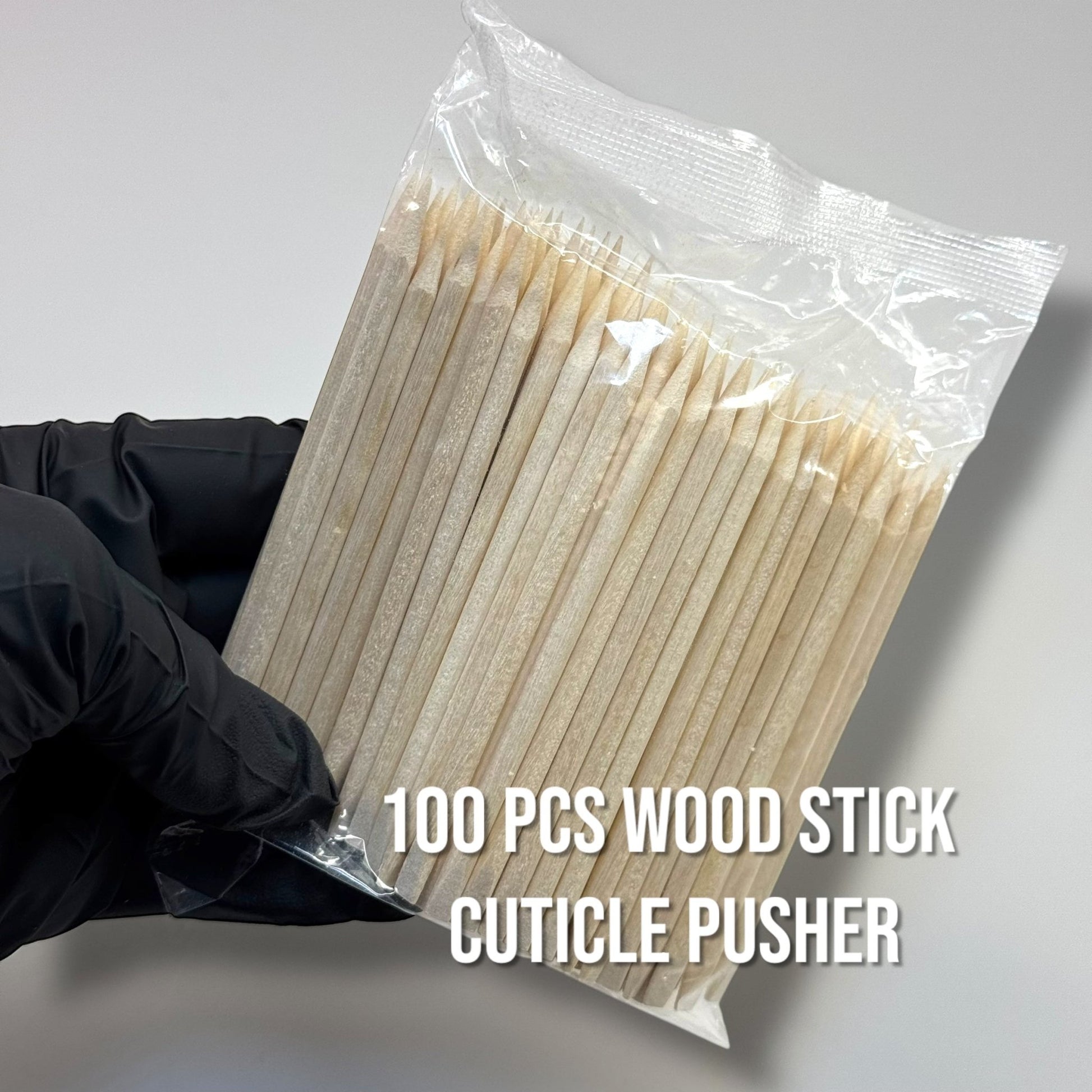 100 Pcs Wooden Cuticle Pusher Sticks – Dual - End Nail Care Tools for Manicure, Pedicure & Nail Art Prep - JTessentials