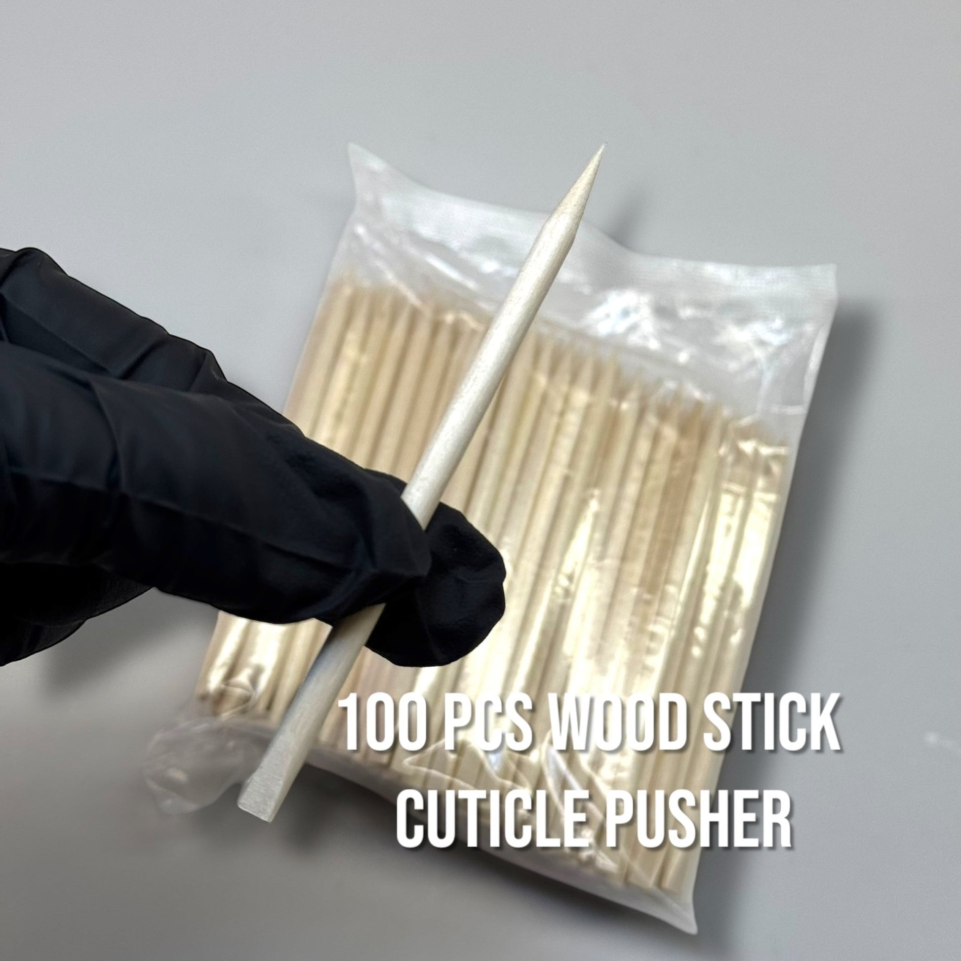 100 Pcs Wooden Cuticle Pusher Sticks – Dual - End Nail Care Tools for Manicure, Pedicure & Nail Art Prep - JTessentials