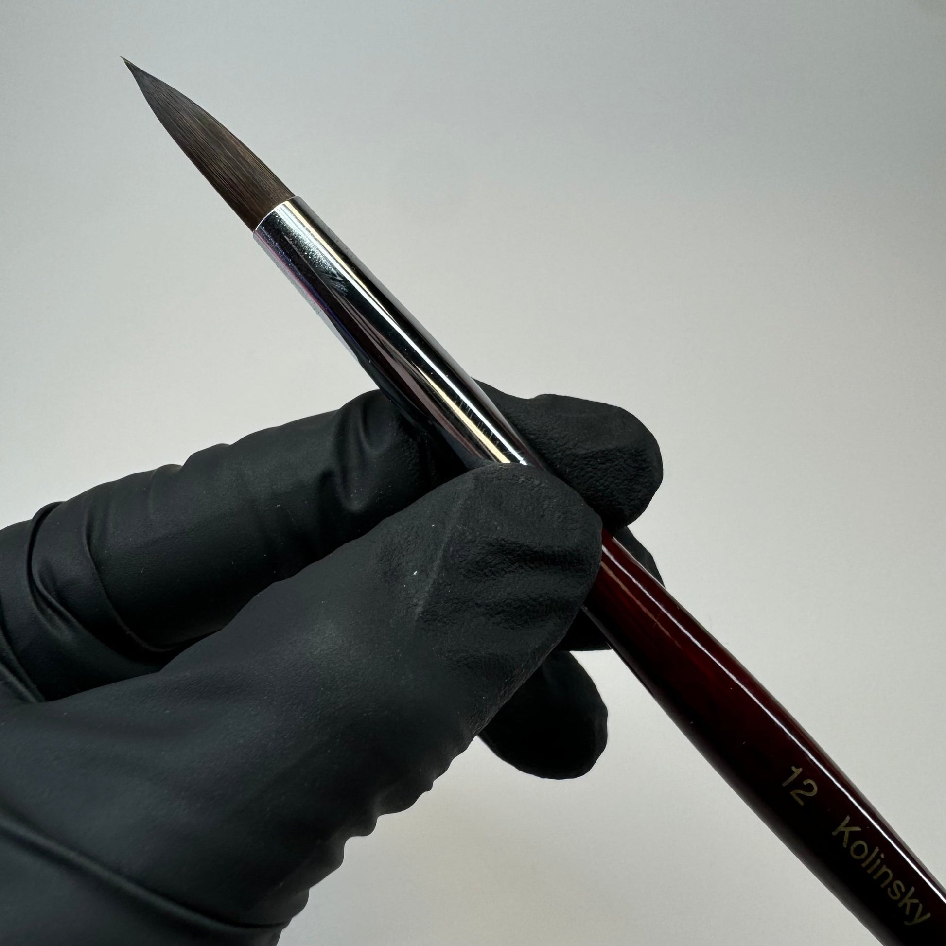 12 Kolinsky Acrylic Nail Brush - Perfect for Beginners & Practice Use - JTessentials