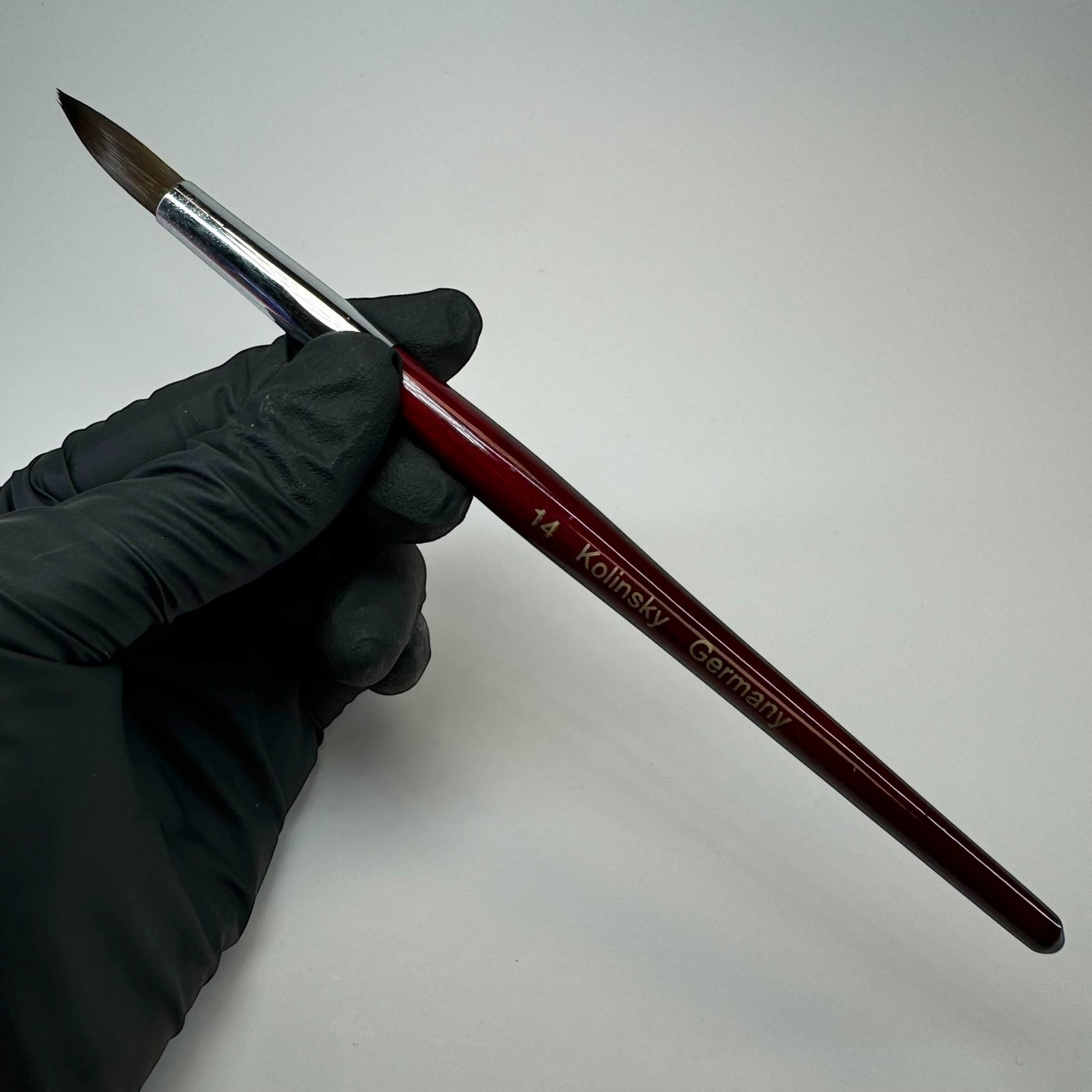 14 Kolinsky Acrylic Nail Brush - Ideal for Beginners & Practice Sessions - JTessentials