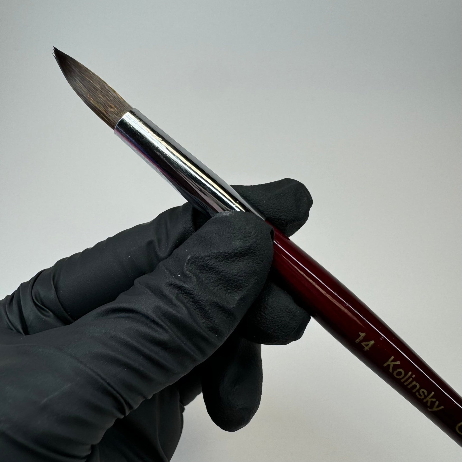 14 Kolinsky Acrylic Nail Brush - Ideal for Beginners & Practice Sessions - JTessentials