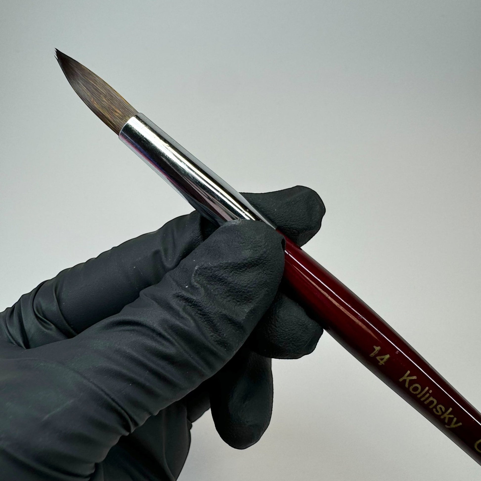 14 Kolinsky Acrylic Nail Brush - Ideal for Beginners & Practice Sessions - JTessentials