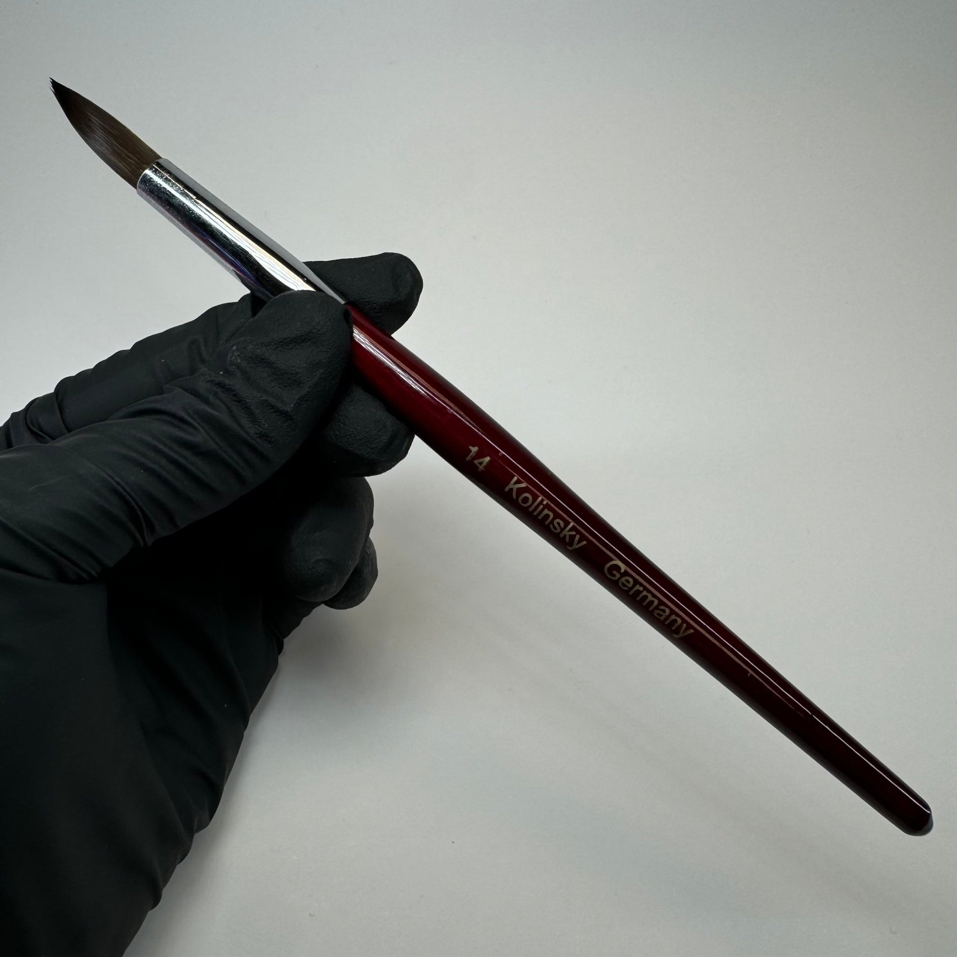 14 Kolinsky Acrylic Nail Brush - Ideal for Beginners & Practice Sessions - JTessentials