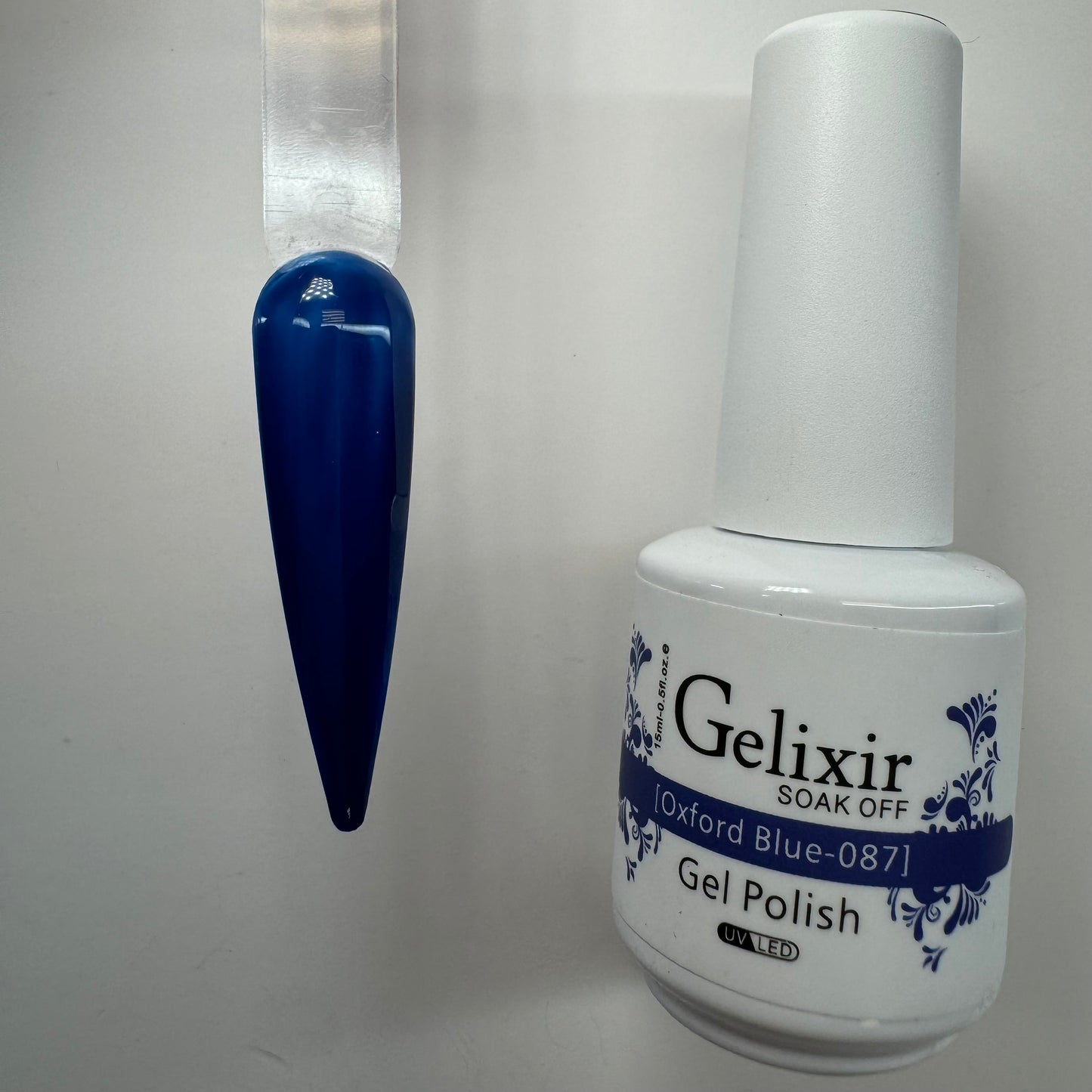 #87 gel polish- Oxford Blue Gelixir Gel Polish - Long-Lasting, High Shine Gel for Salon-Quality Nails