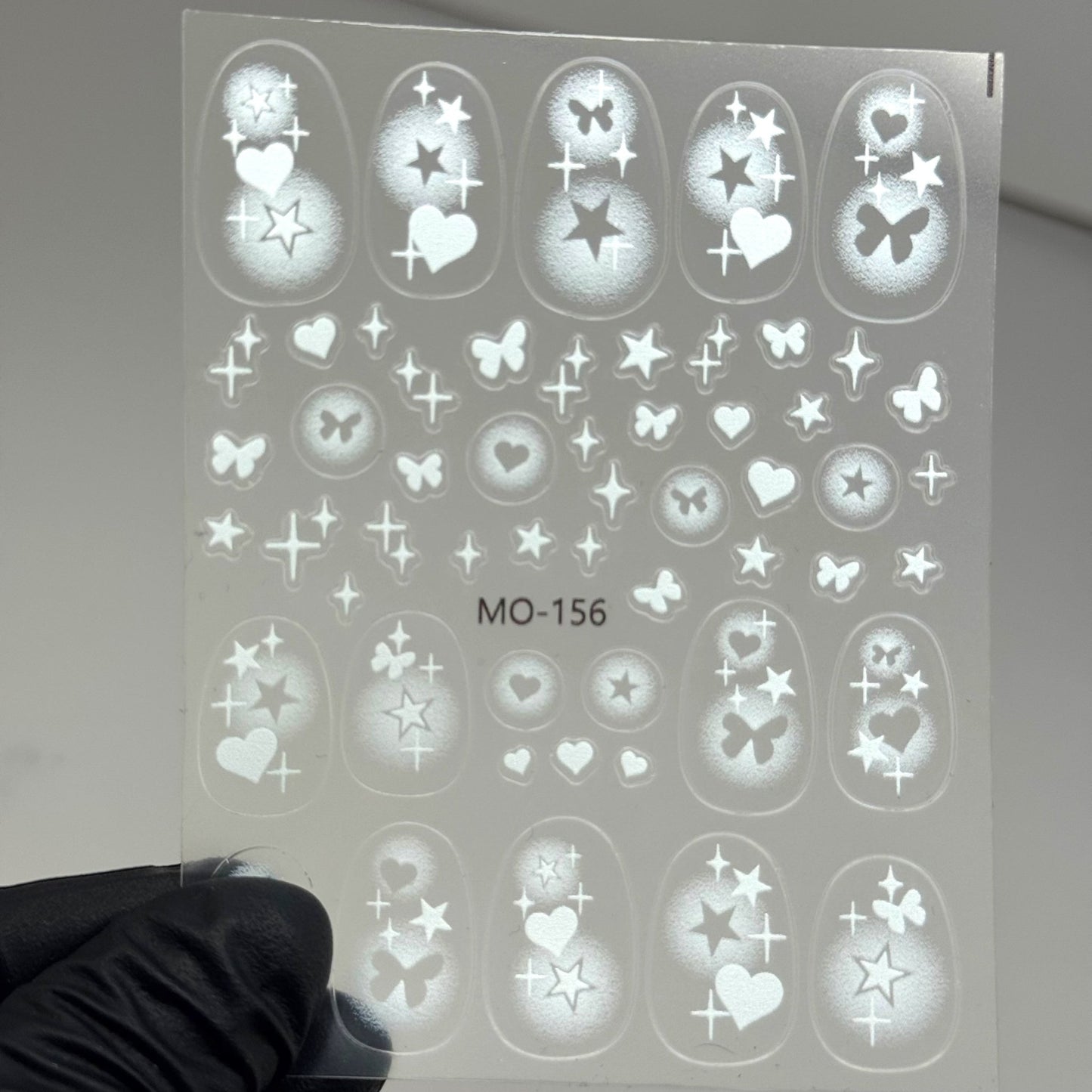 156 - White Airbrush - Inspired Nail Stickers - JTessentials