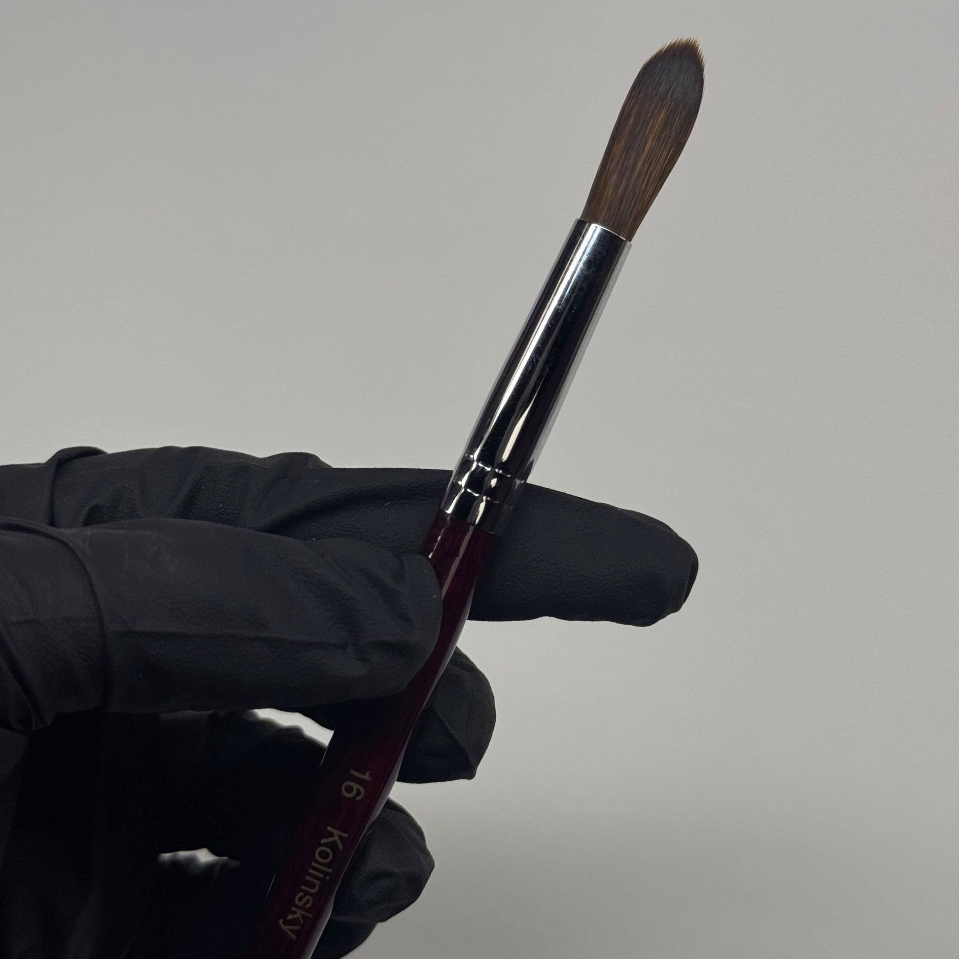 16 Kolinsky Acrylic Nail Brush - Ideal for Beginners & Practice Sessions - JTessentials