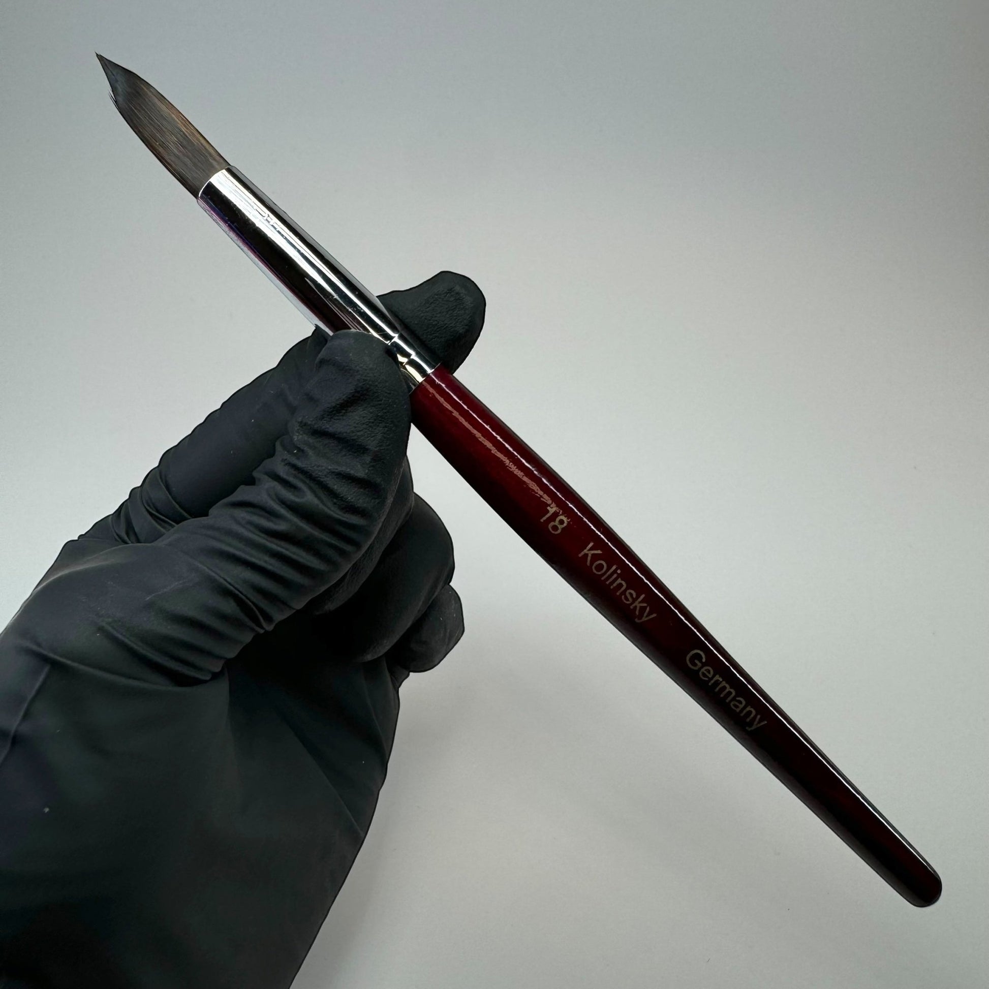 18 Kolinsky Acrylic Nail Brush - Ideal for Beginners & Practice Sessions - JTessentials