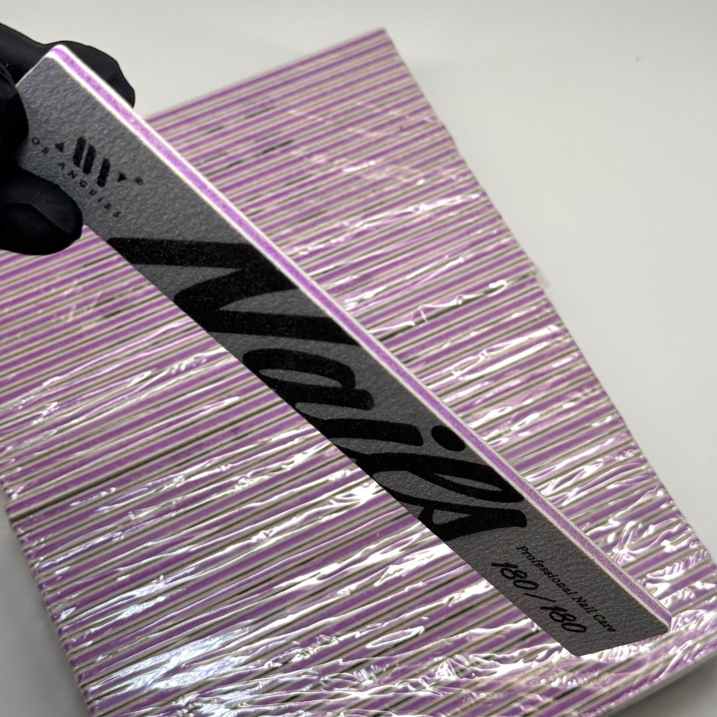180/180 Grit 50 Pcs Nail File Pack– Square Shape for Acrylic Nails - JTessentials