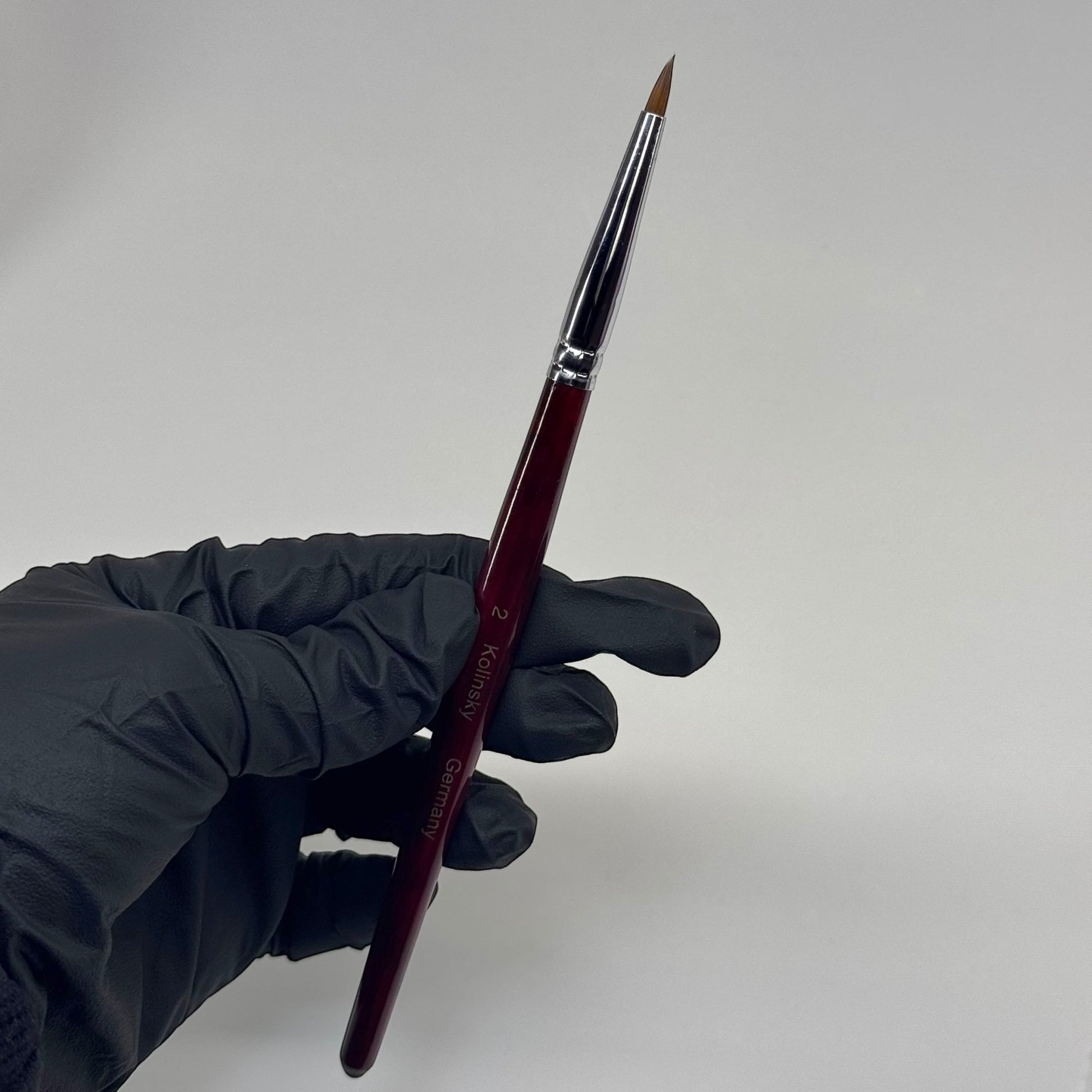 2 Kolinsky Acrylic Nail Brush - Ideal for Beginners & Practice Sessions for 3D - JTessentials