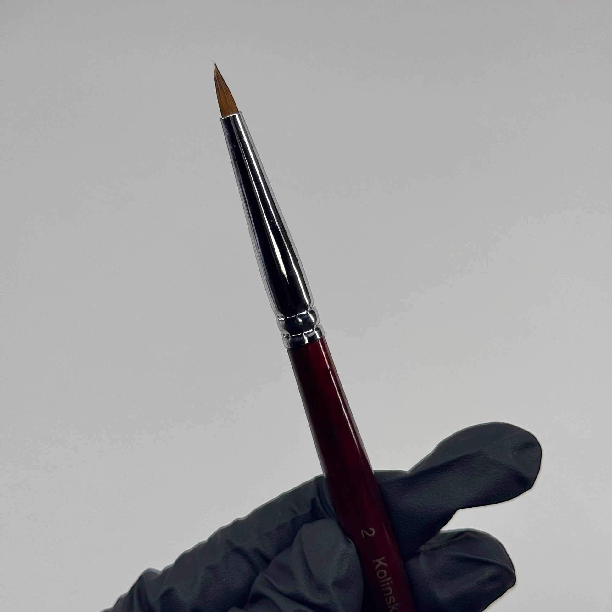 2 Kolinsky Acrylic Nail Brush - Ideal for Beginners & Practice Sessions for 3D - JTessentials