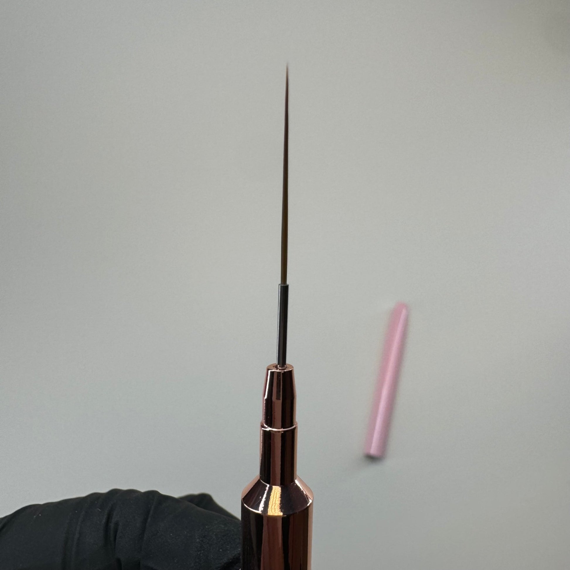 20mm Pink Detail Liner Nail Art Brush - with Protective Cap - JTessentials