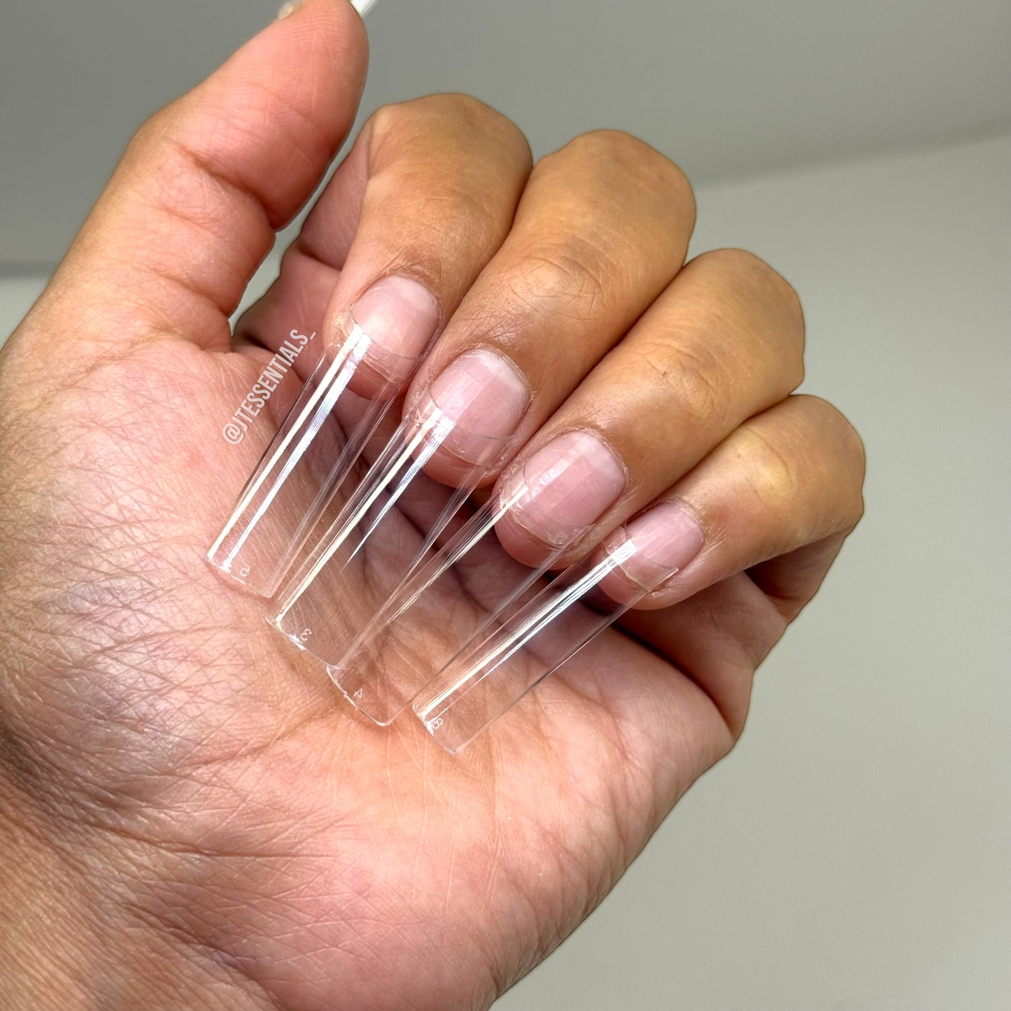 Long- No c square straight Nail Tips Box