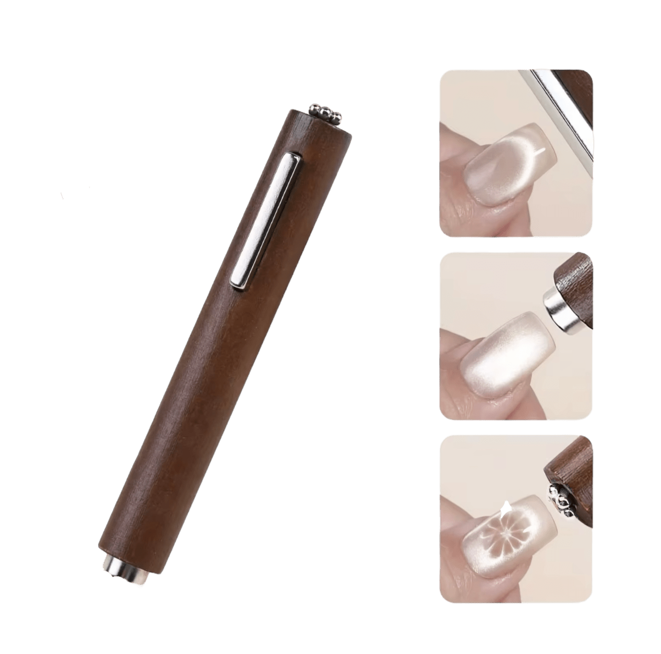 3 - in - 1 Cigar Magnet Cat Eye Nail Tool – Magnetic Nail Art Effect Wand - JTessentials