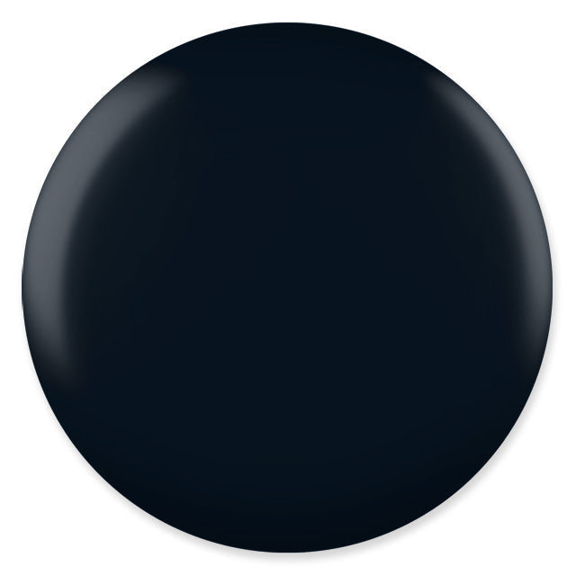 DND #447 Black Licorice – Gel & Matching Polish Duo | Deep Jet Black Nail Color