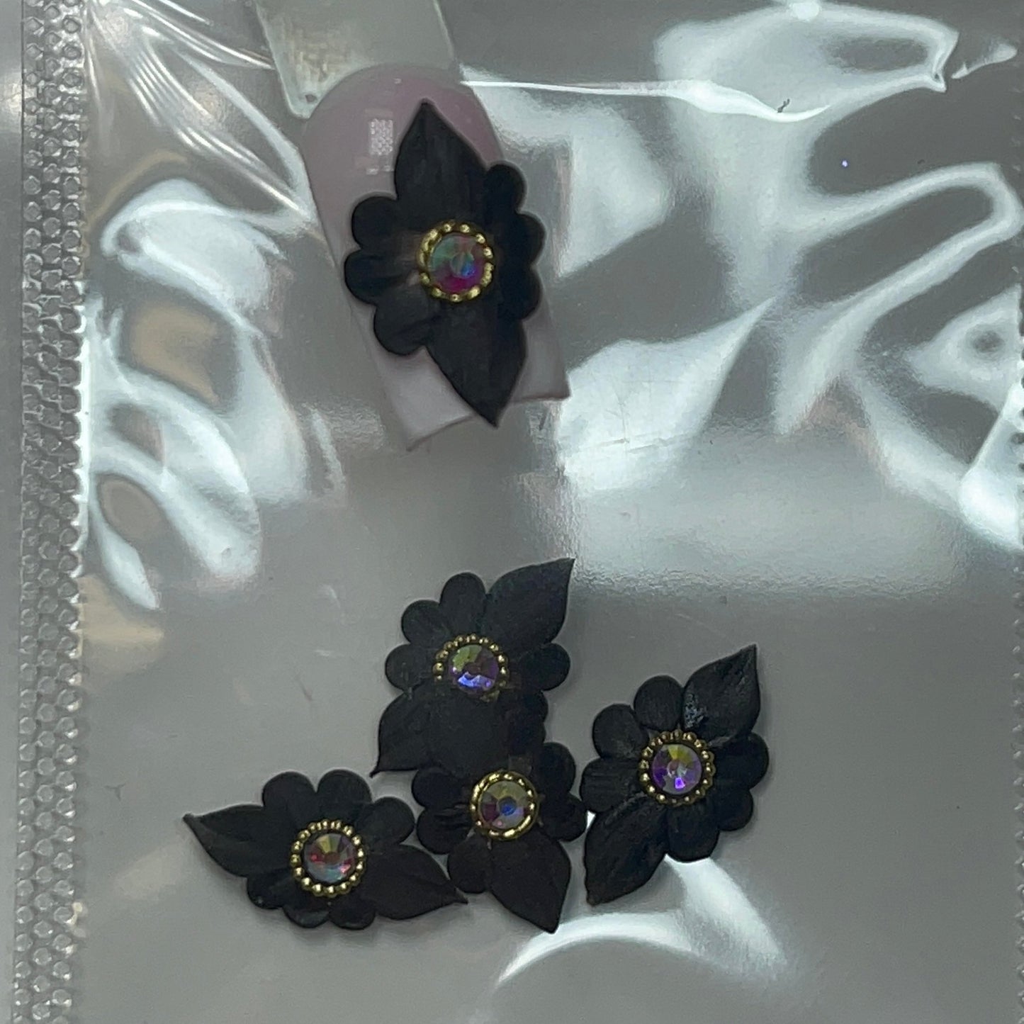 3D handmade flower petal 4pc flower pack for nail accessories nail charm - JTessentials