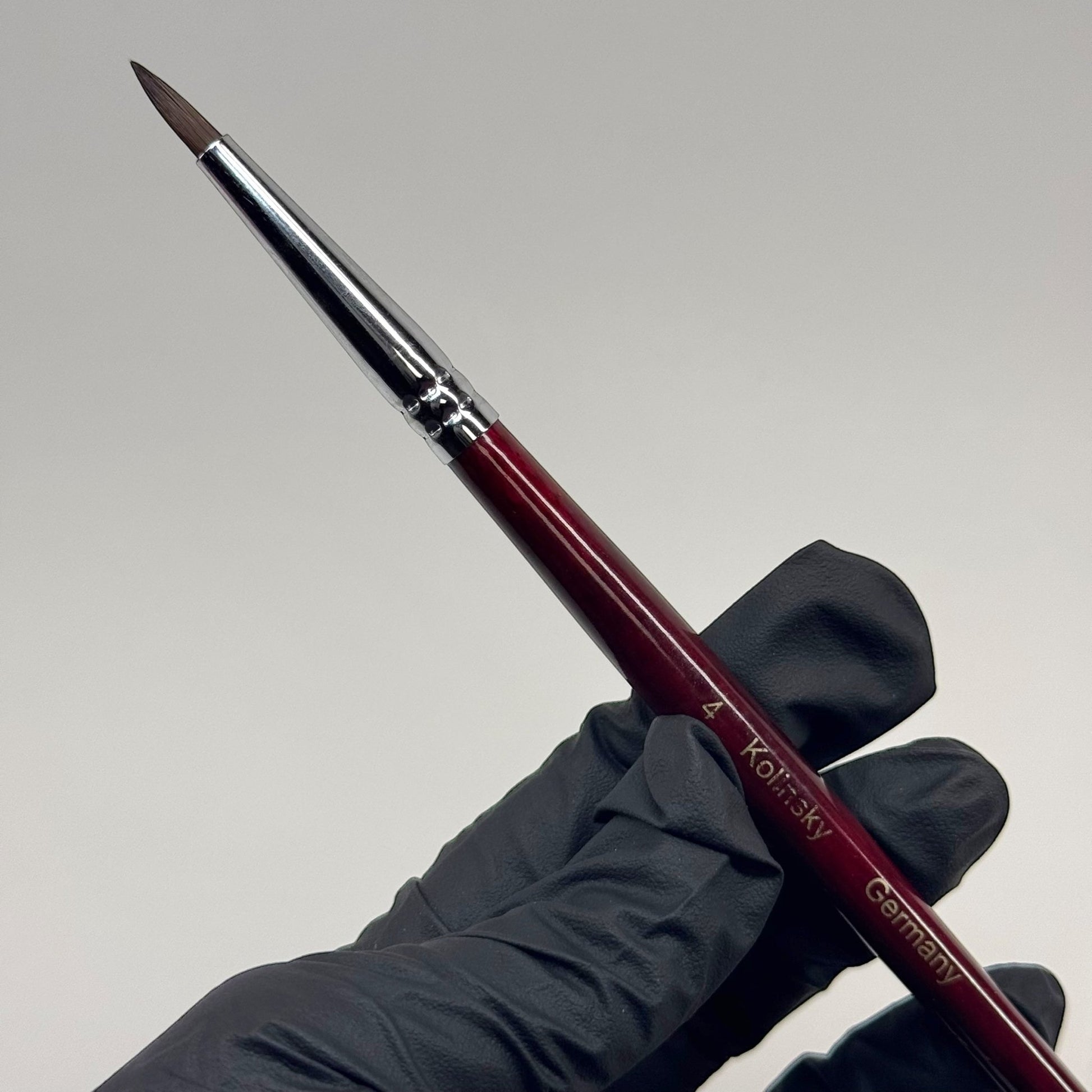 4 Kolinsky Acrylic Nail Brush - Ideal for Beginners & Practice Sessions - JTessentials