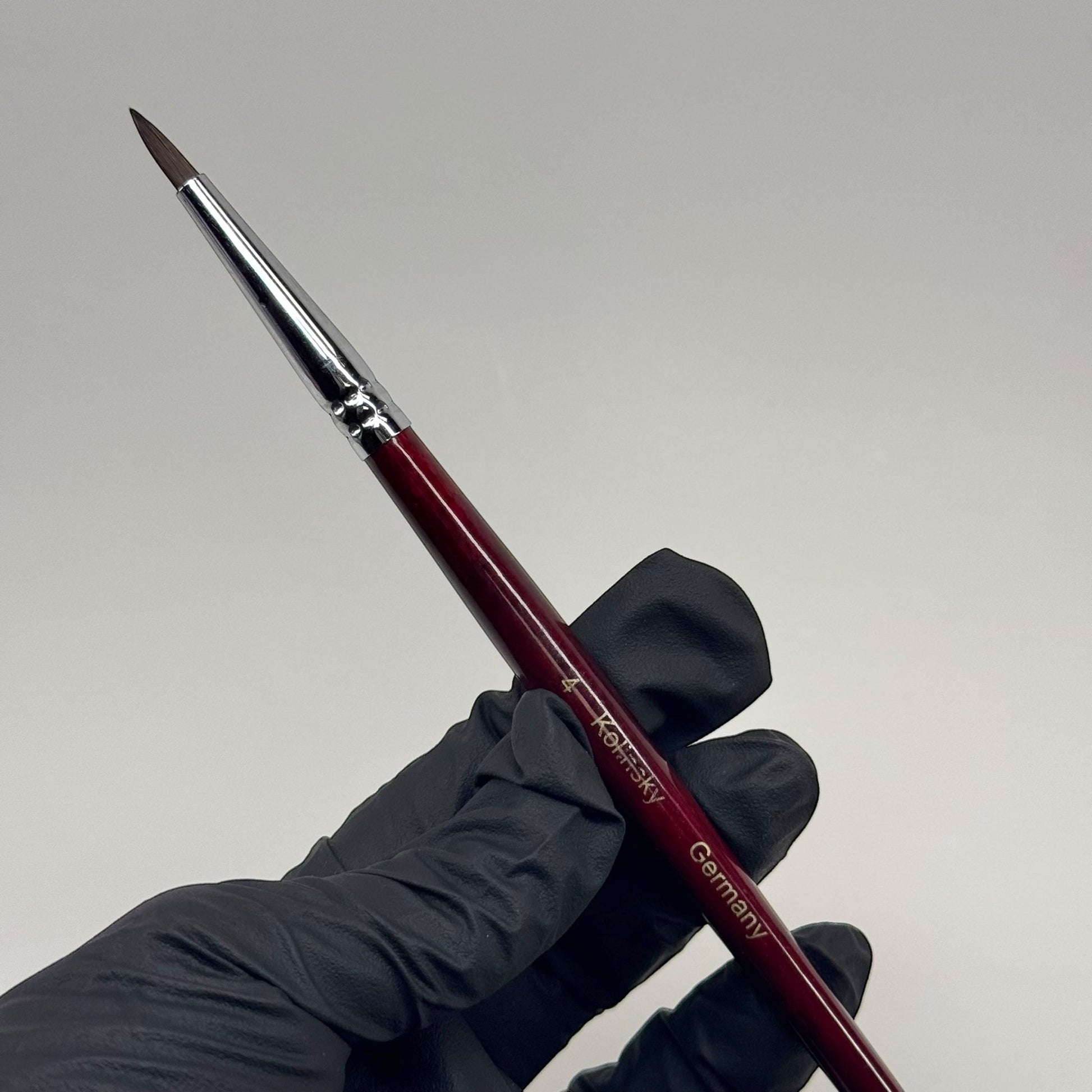 4 Kolinsky Acrylic Nail Brush - Ideal for Beginners & Practice Sessions - JTessentials