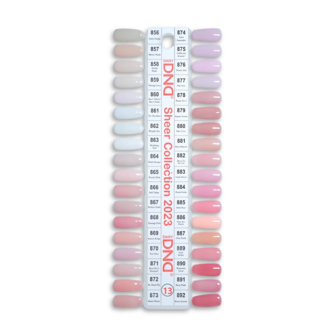 DND GEL POLISH SHEER COLLECTION 2023 Matching Gel & Lacquer |