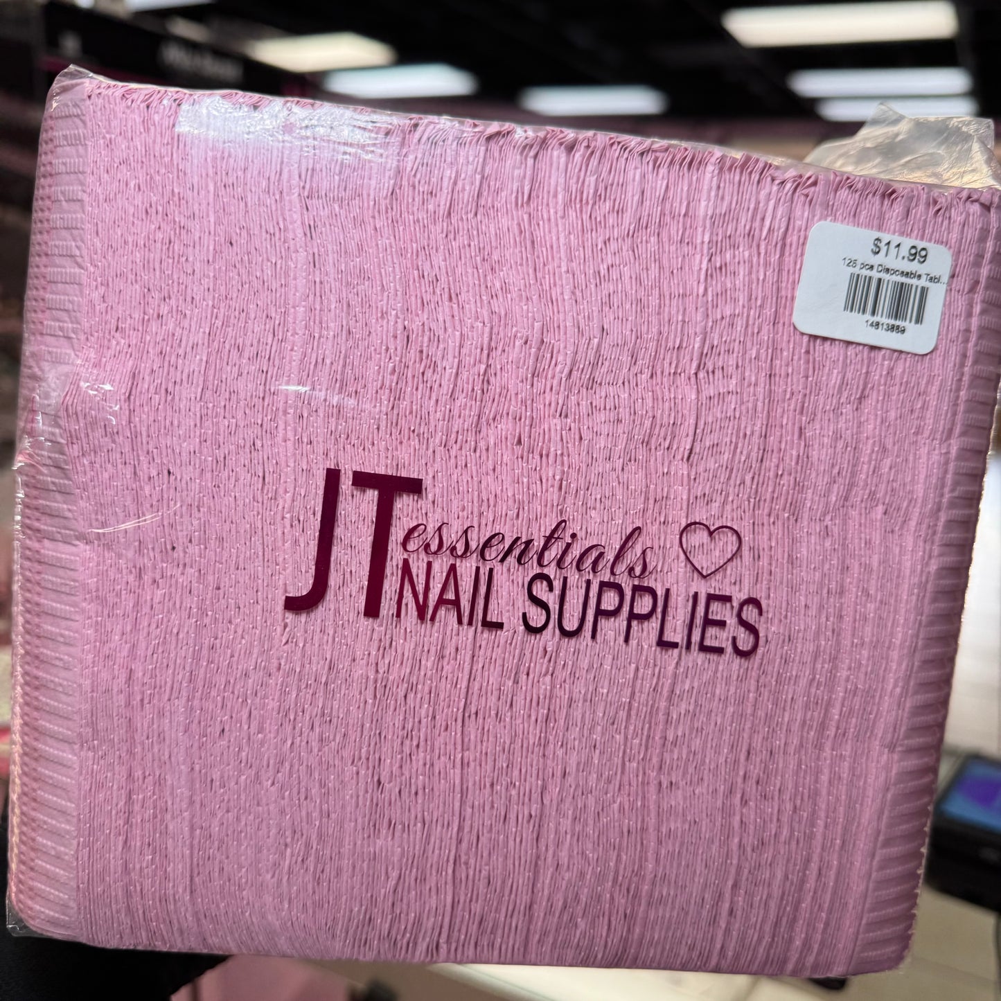 125 Pcs Pink Disposable Table Cloths – Waterproof & Tear-Resistant | Perfect for Nail Techs, Salons, Events & Spa Use