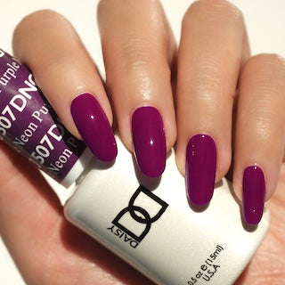 DND #507 Neon Purple – Vibrant Gel & Lacquer Duo | Long-Lasting Bright Purple Polish