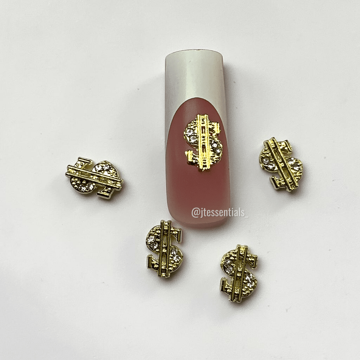 5 PCS Dollar $ign Money Nail Charms - JTessentials