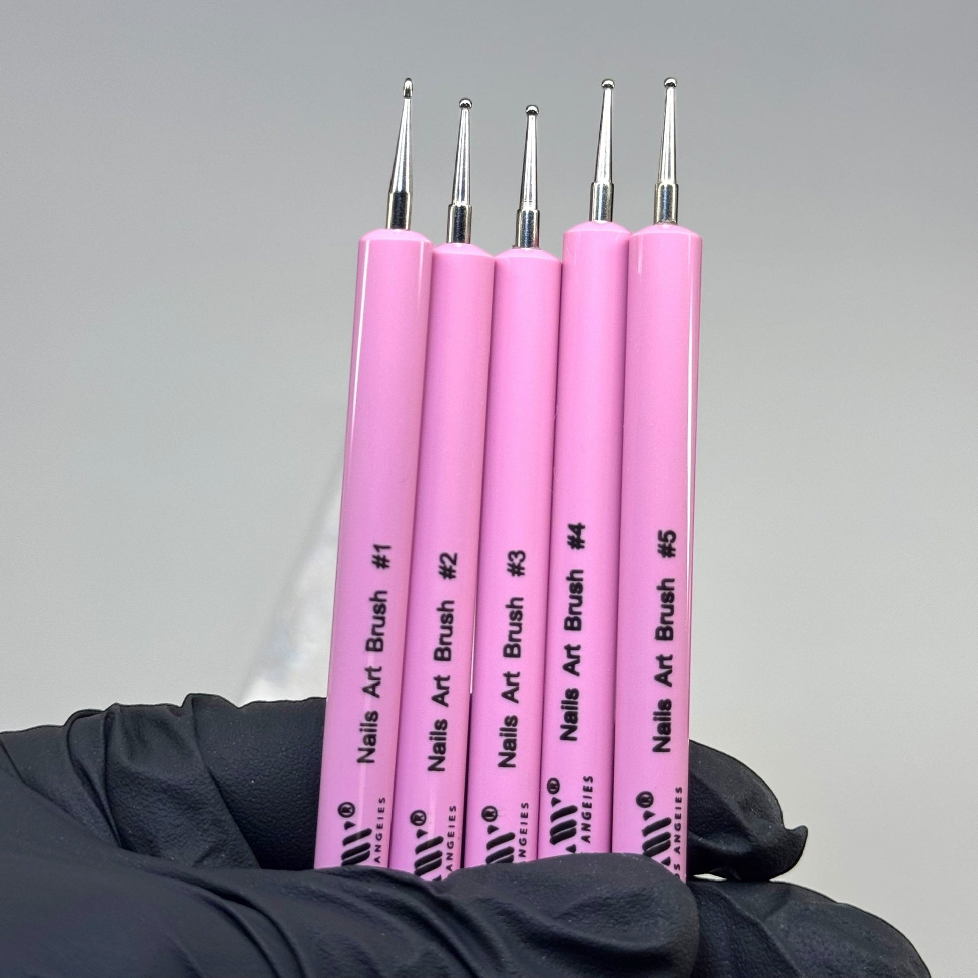 5 - Piece Dotting Tool Set – Pink Precision Nail Art Tools - JTessentials