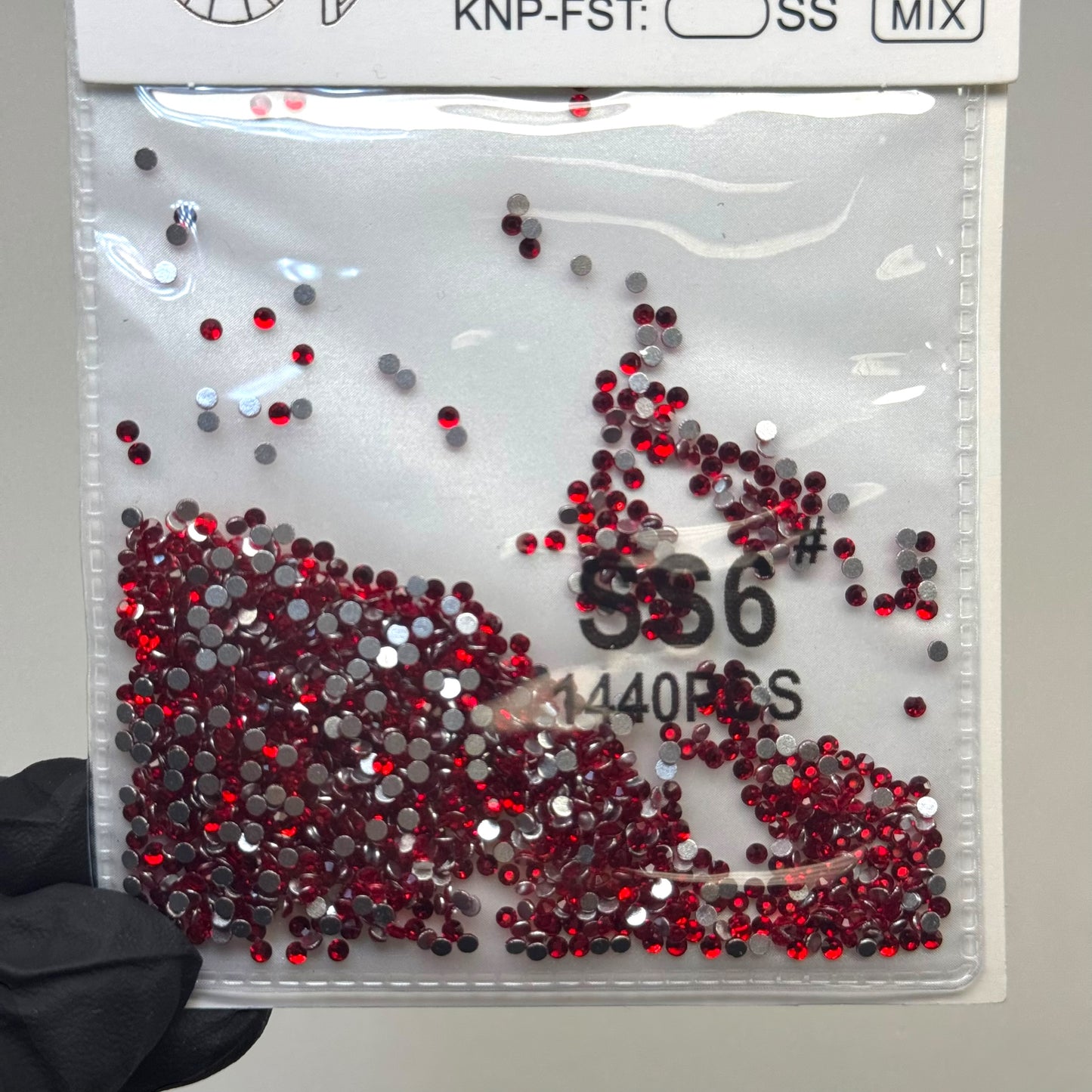 Crystal ss6 Red 1440 rhinestone pack
