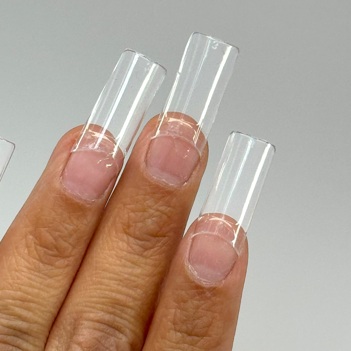 STRAIGHT MEDIUM NO C CURVE NAIL TIPS 500 pc BOX