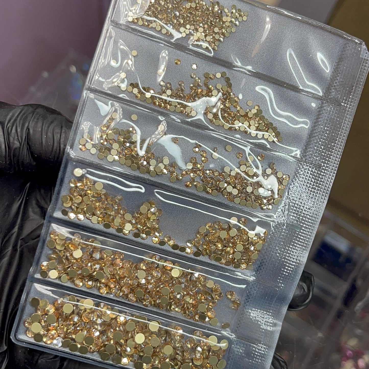 6 grit - Champagne Rhinestone pack - JTessentials