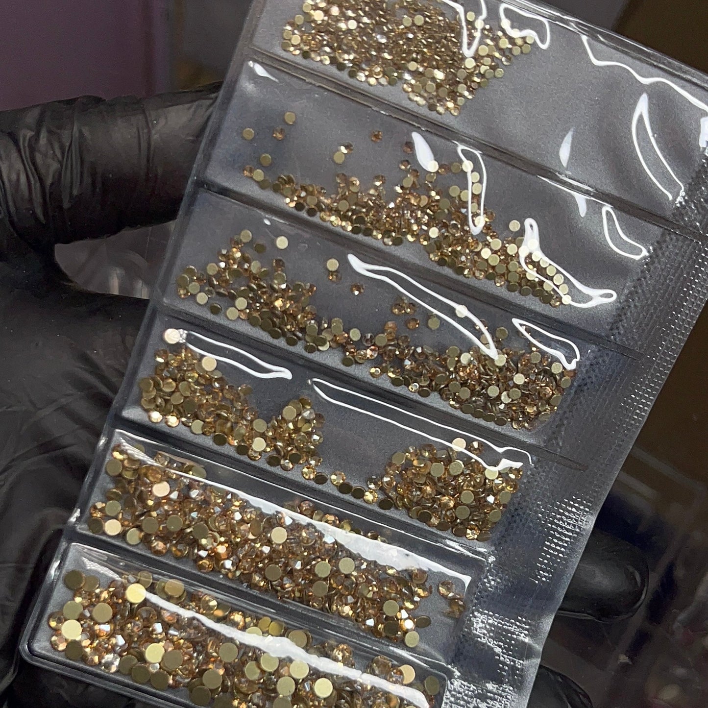 6 grit - Champagne Rhinestone pack - JTessentials