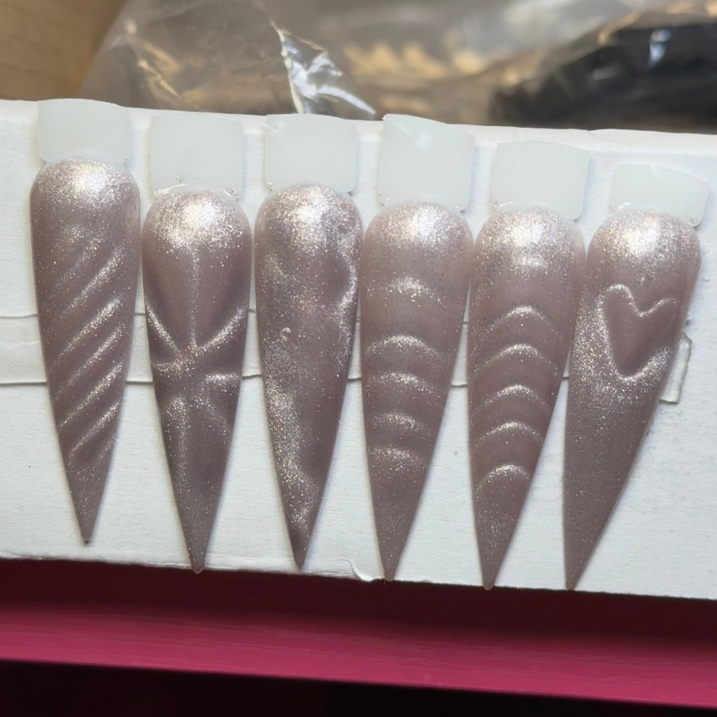 6 - Piece Cat Eye Nail Magnet Set - Create Stunning Magnetic Nail Designs - JTessentials