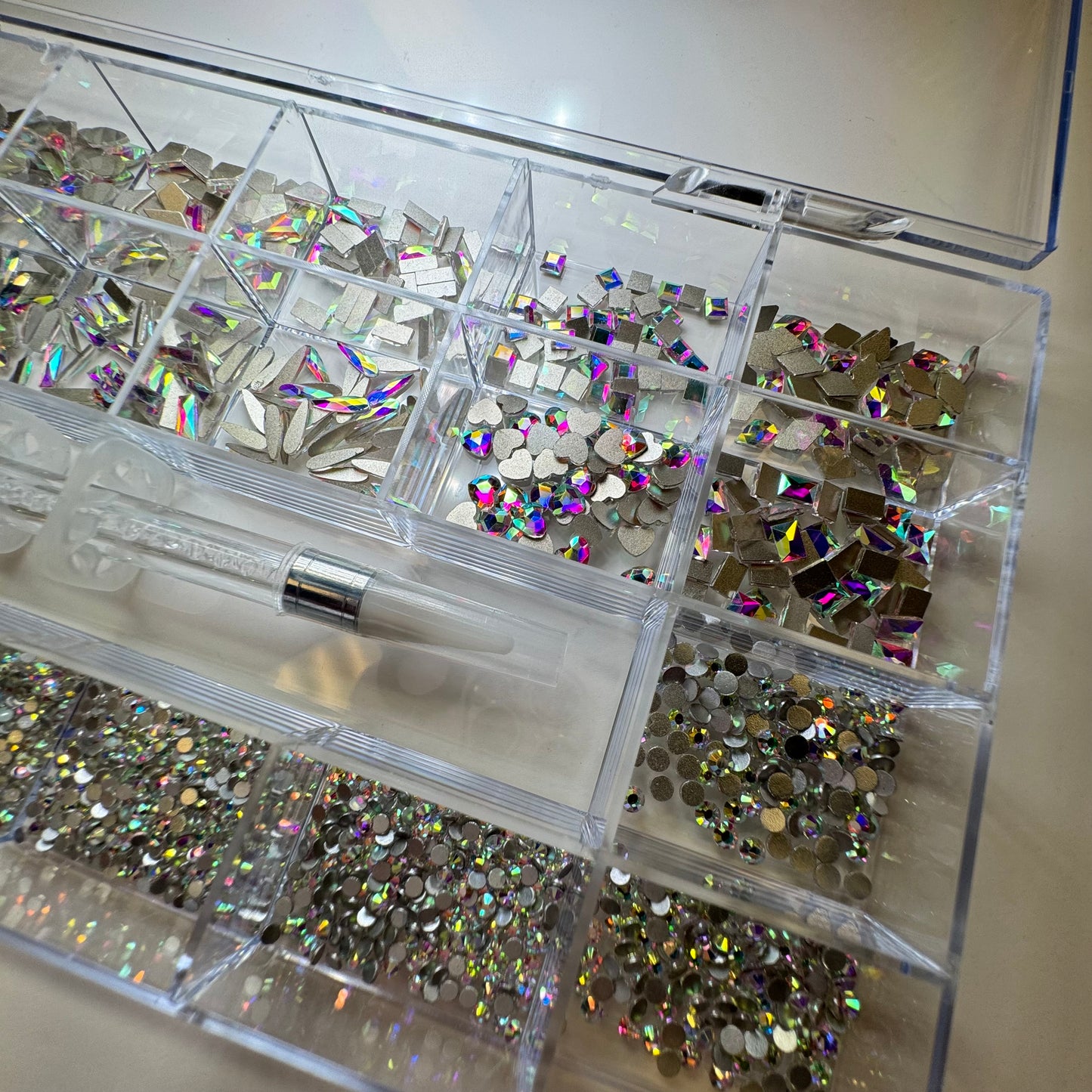 AB• Wax pen tool &High Luxury Crystal Box-Rhinestone box
