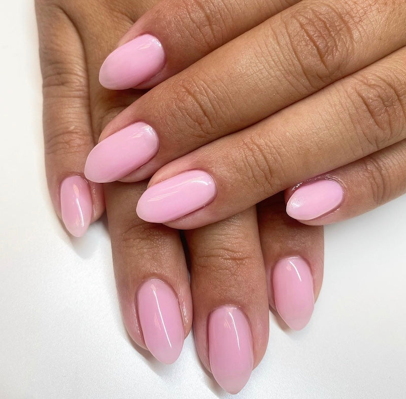 DND Gel Duo – Sheer Pink #059 | Soft Transparent Pink Gel & Matching Lacquer Set