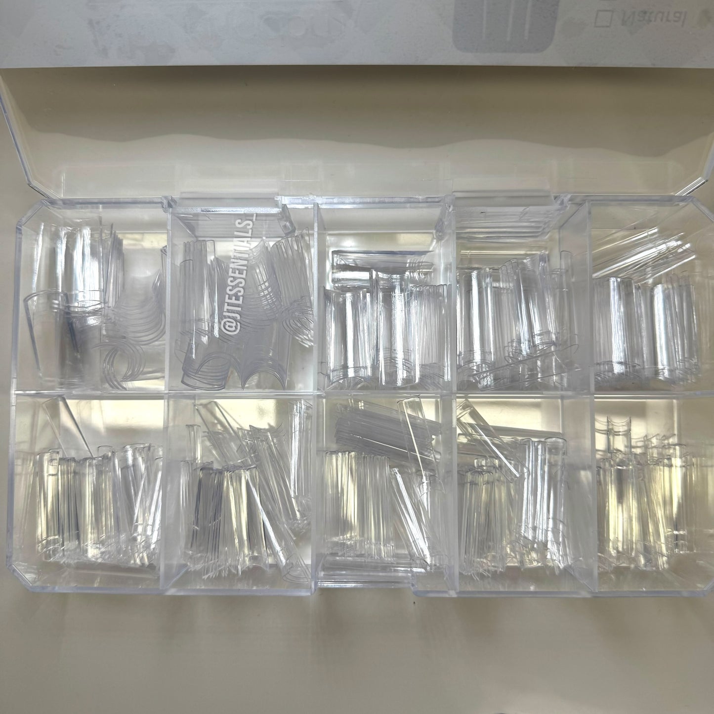 Long- No c square straight Nail Tips Box