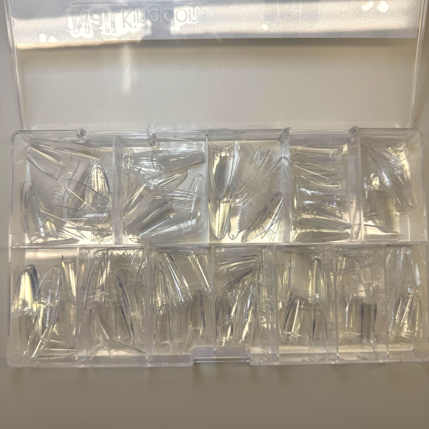Medium Almond Tips Pre-shaped- BOX 504 pcs