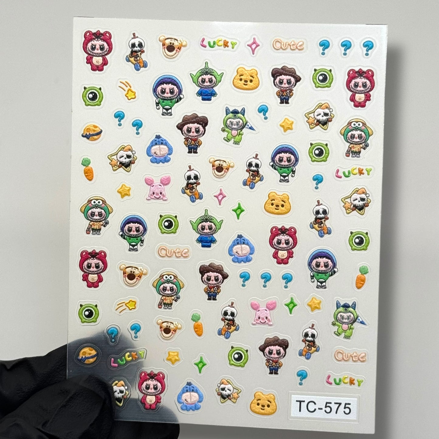 Labubu Nail Stickers TC -575– Cute Cartoon Nail Decals