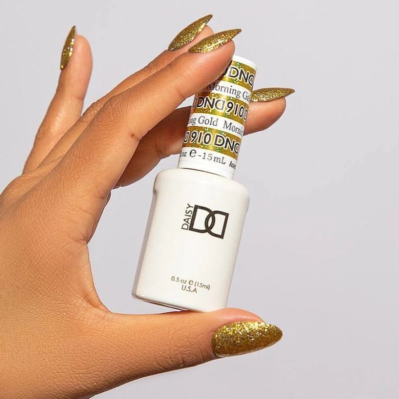 910 DND Gold Morning – Gel & Regular Polish Duo | - JTessentials