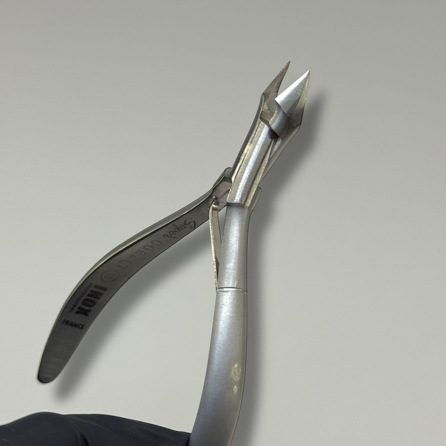 INOX Super Cobalt Nipper – Ultra Precision French-Grade Stainless Steel for Professional Cuticle Care