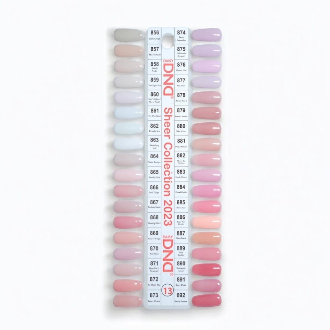 DND GEL POLISH SHEER COLLECTION 2023 Matching Gel & Lacquer |
