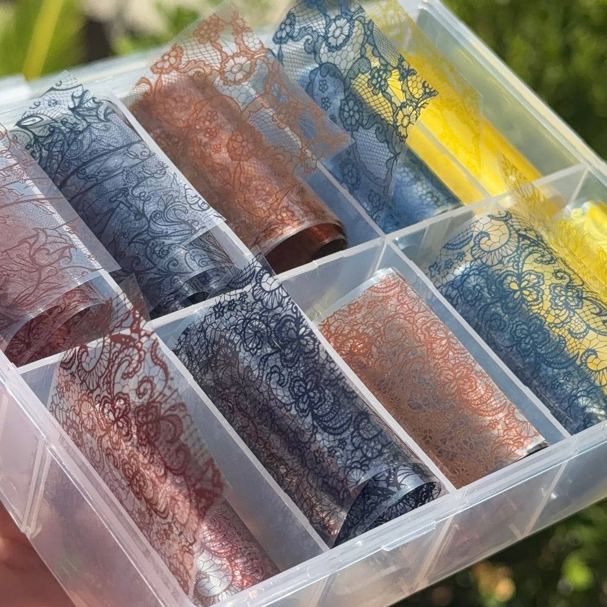 02 Lace Nail Foil Set –Floral Designs
