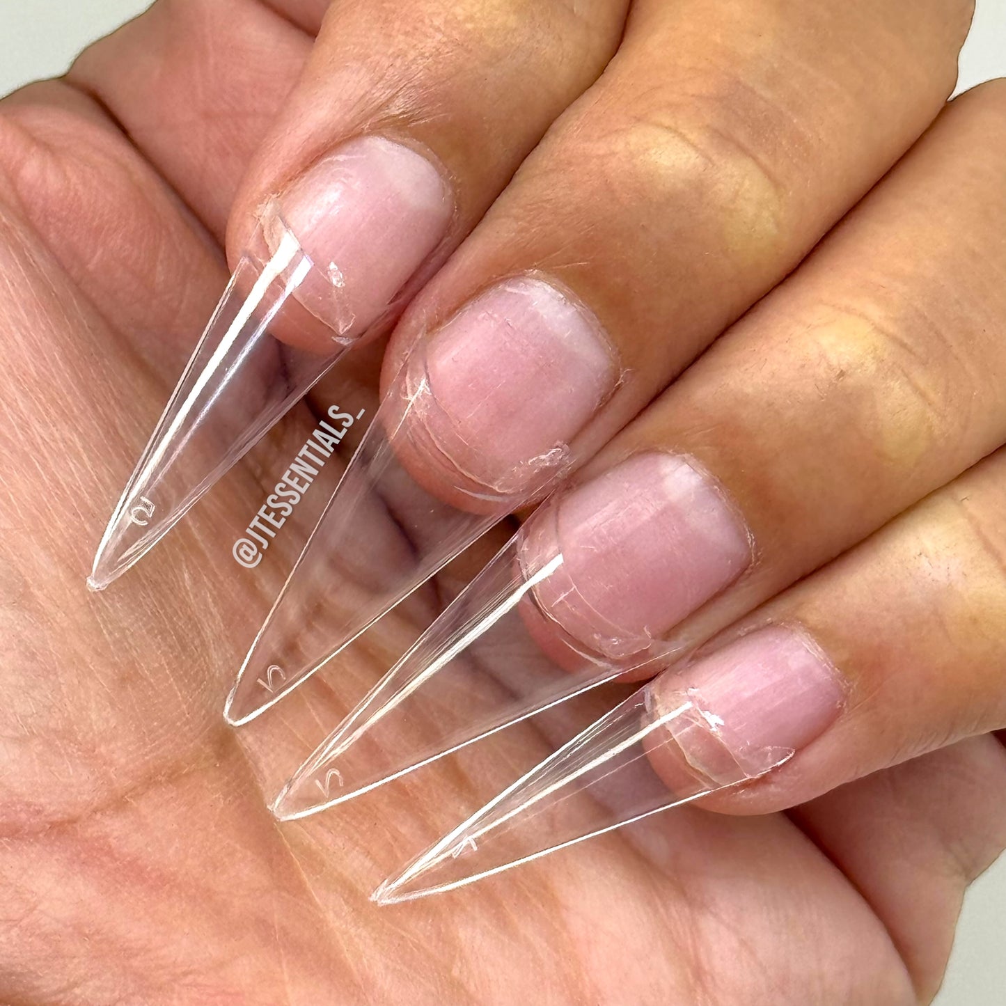 Stiletto-Medium Nail Tips Box 504 tips